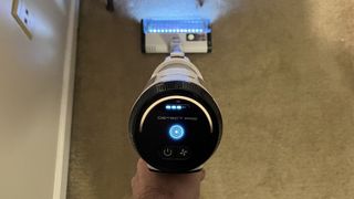 The Shark Detect Pro Cordless vacuum in action